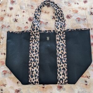 Victoria's Secret Black and Leopard Tote